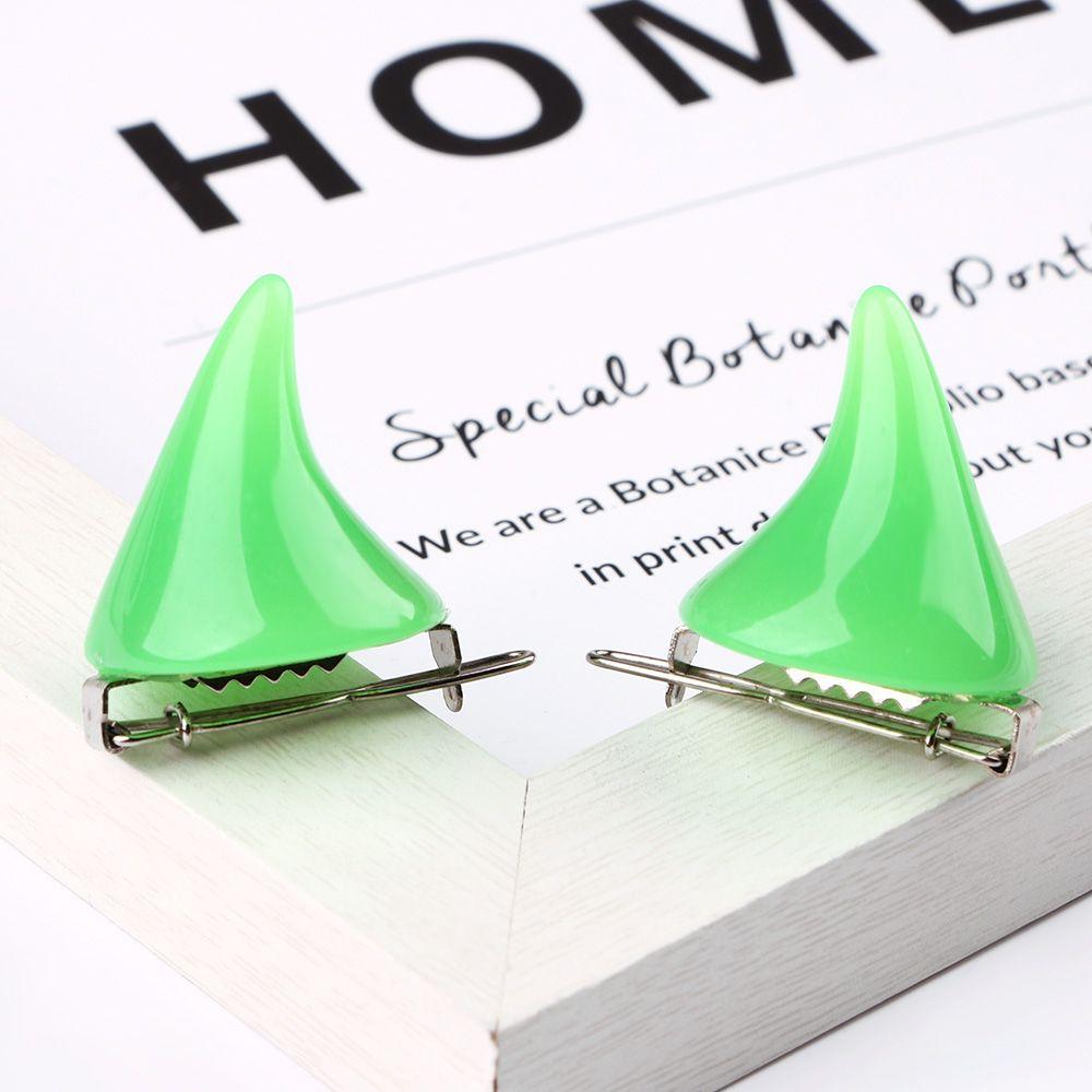 Costume Candy Color Dress Cute Hair Accessory Stereo 1 Pair Fancy Women Hair Clip Devil Horn Ear Clip Hairpin Halloween Cosplay