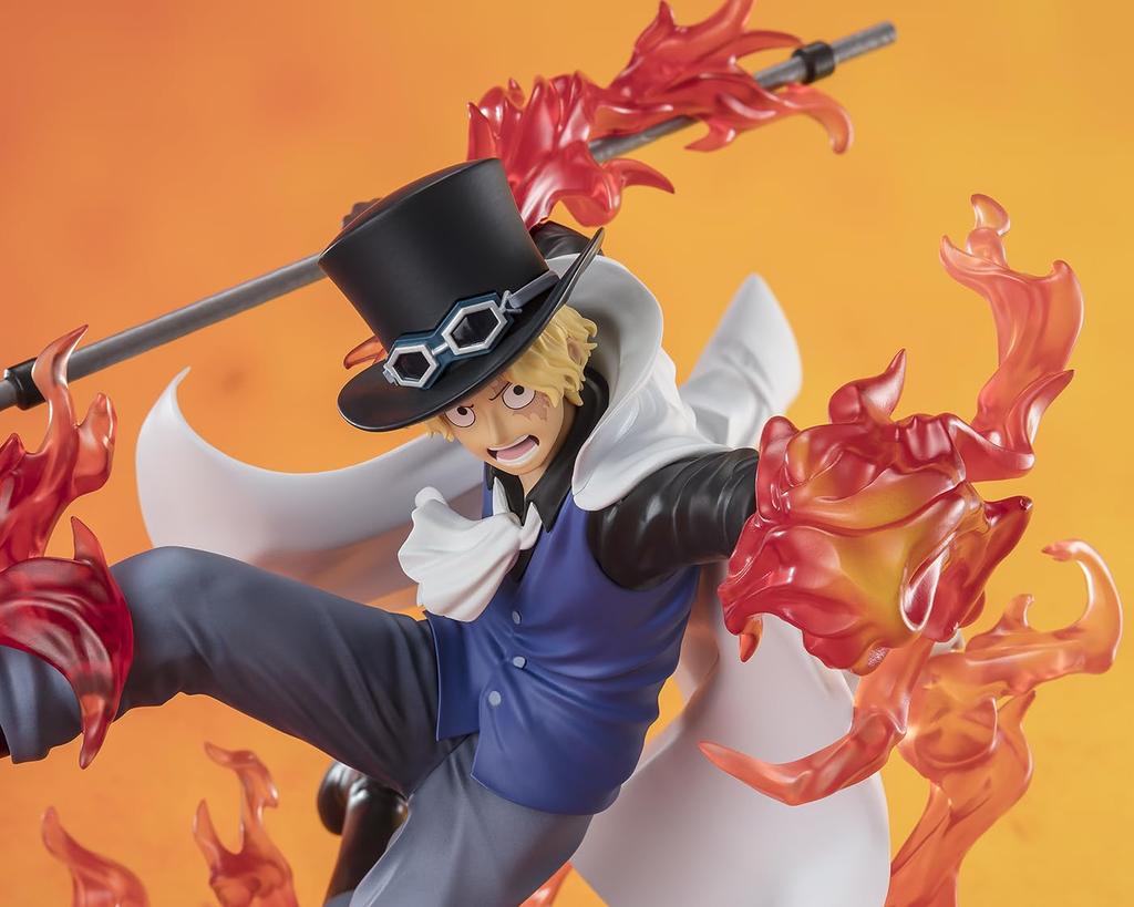 TAMASHII NATIONS Figuarts ZERO ONE PIECE [Super Fierce Battle] Sabo - Fire Fist King's Rook - Approx. 190mm PVC & ABS Painted Complete Figure