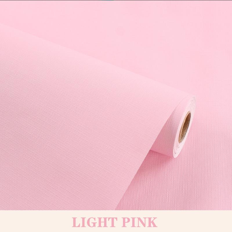 

Однотонные обои из ПВХ, водонепроницаемые, влагостойкие, самоклеящиеся, цвет макарон, наклейка на стену, ремонт мебели 10m светло-розовый