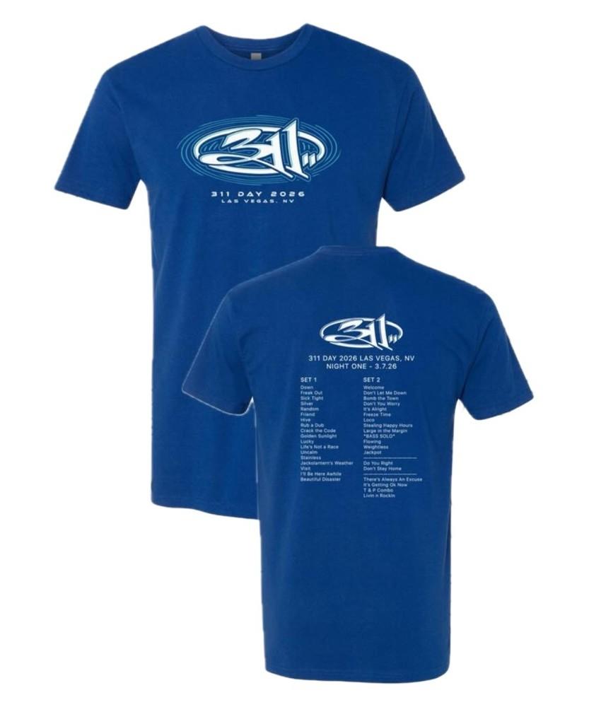 311 Rock Band Sacramento California 2026 Tour March 7 2026 Exclusive Tshirt Unisex T-Shirt XXXL