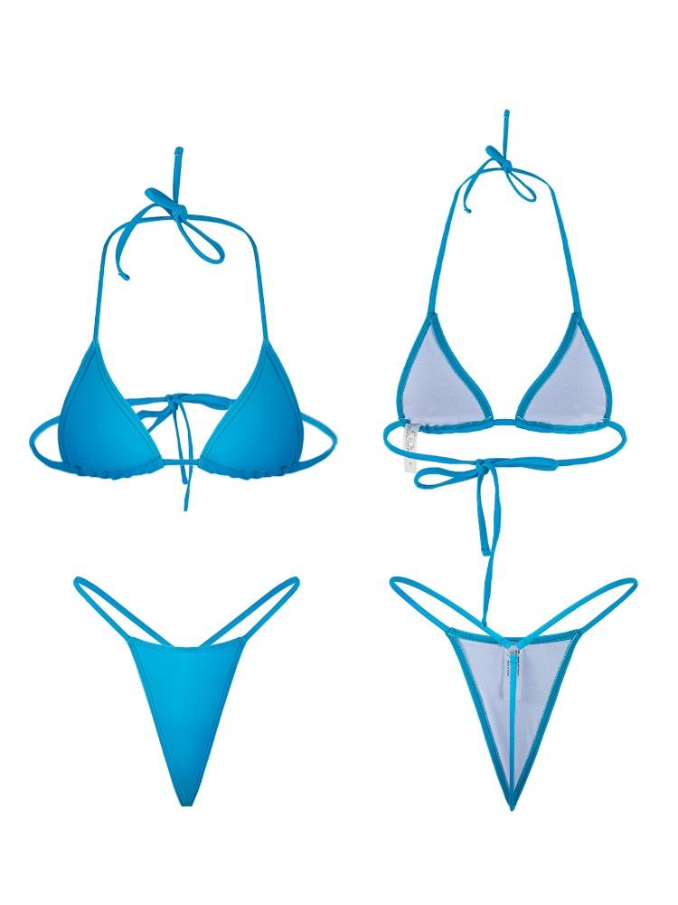 Three Piece Tie Side Sexy Two Piece Bikini Swimsuit Elegant For Beach Vacation