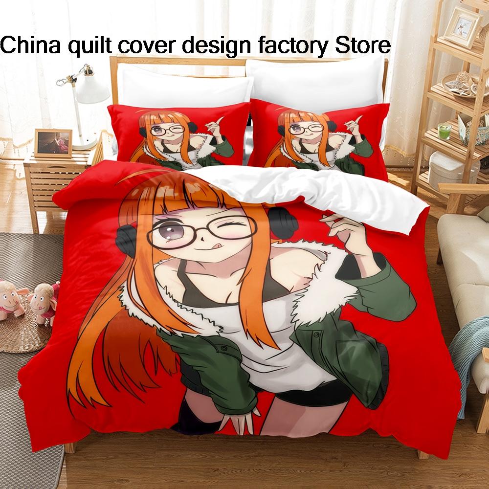 Persona 5 Royal Futaba Sakura Oracle Bedding Set Soft Duvet Cover Pillowcase For Adult Kids Bedroom Decor Twin Full Queen King