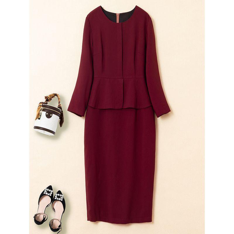 Plus Size Mothers' Wedding Dress Fat Sister Xi Ladieswear Wedding Dress Daily Style Young Western Temperament Dress