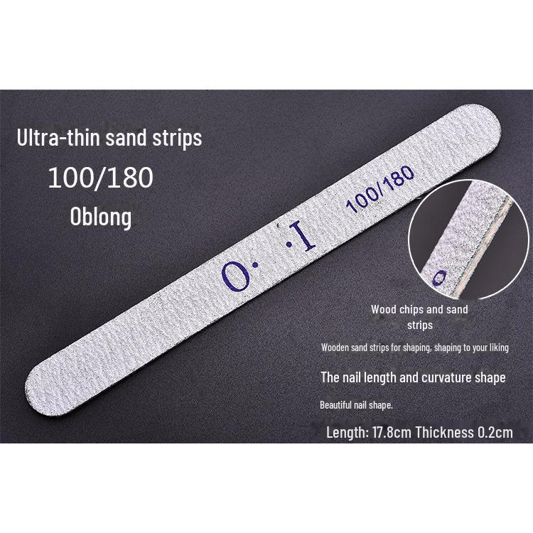 Nail Shaping and Polishing Sponge with Coarse and Fine Sand for Real Nails