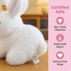 Fluffy Plush Rabbit Pillow Interactive Stuffed Animals Rabbit Toy  Kids Gifts