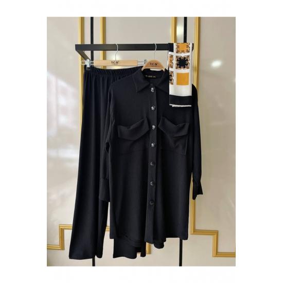 Costume Pantaloni Costum Hijab Dublu Buzunar