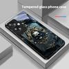 Skeleton Pendant For Oppo A79 5G 58 78 74 60 4G Reno 11F Realme GT 6 11 Note 50 10 C55 X2 Tempered Glass Black Phone Case