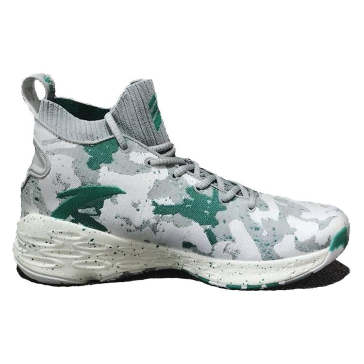 Anta KT4 Klay Thompson Lightweight, Wear resistant, And Non slip High top Basketball Shoes Men's White Green 11841101-14