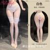 Sex stockings D thin oil-shiny pantyhose sexy fake two-piece lace splicing over knee stockings women