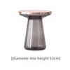 Luxury Glass Coffee Tables Living Room Simple Modern Side Table Nordic Bedroom Round Bedside Table Home Decoration Furniture