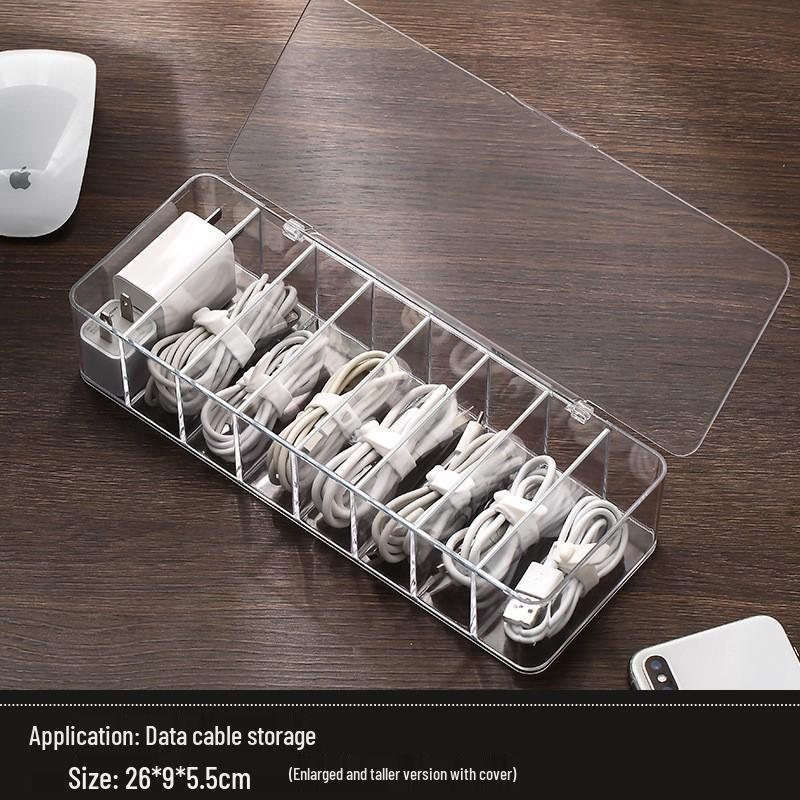 

Коробка-органайзер для кабелей с отделениями – Подставка для хранения мобильного телефона и зарядных кабелей