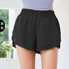 Pantaloncini a Rete Pesca Pantaloncini da Allenamento Fitness Senza Cuciture Nude Tasca Pantaloncini da Yoga Donna
