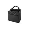 ZG PU Large Capacity Quilted Leather Car Seat Back Organizer Hanging Storage Bag with Quick Release Buckle for Auto Interior