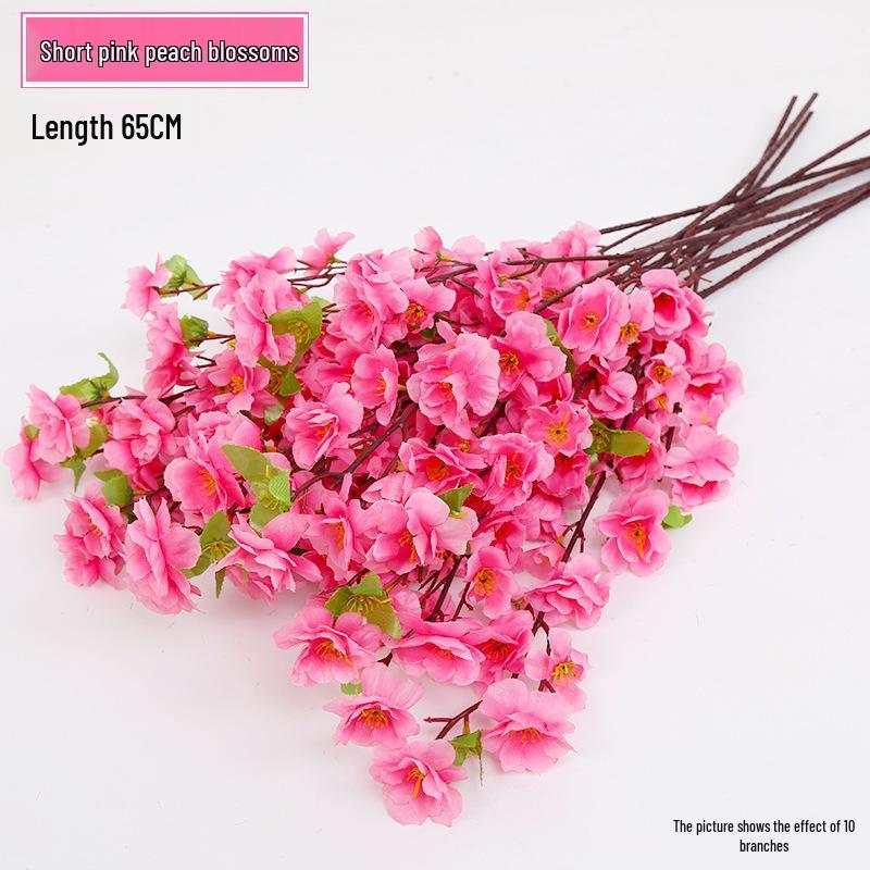 

Silk Peach, Plum, and Cherry Blossom Arrangement – Indoor Floor Decoration