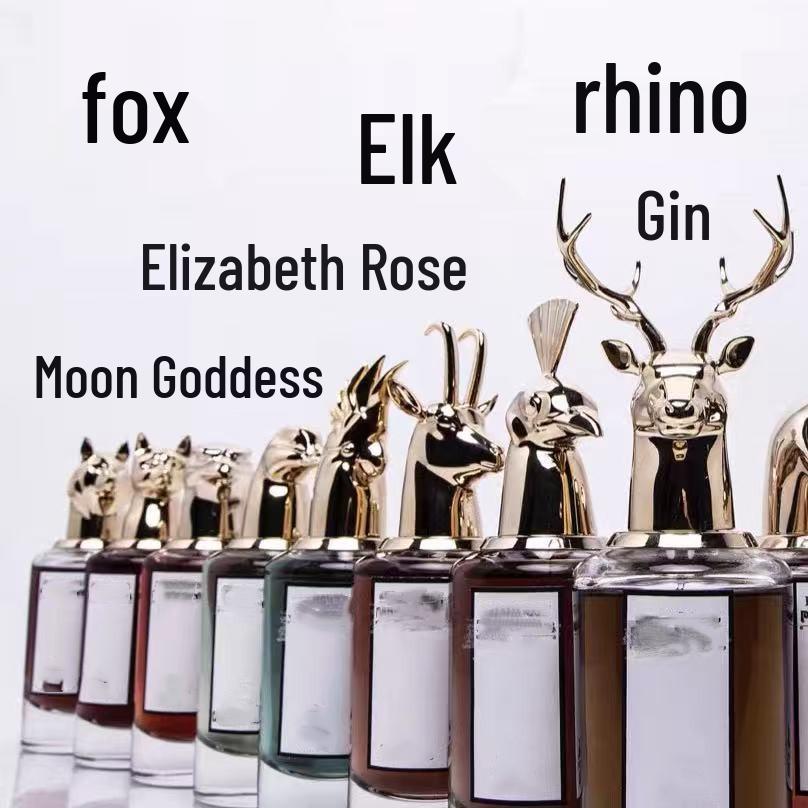 

10 мл Пробник духов Panhai с головой животного: Ароматы Лиса, Лось, Гончая, Павлин, Попугай - Набор из 10 Готов к отправке Lion