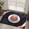 Fulham Football Design Crystal Velvet Carpet Cozy Non?Slip Printed Rug For Bedroom Living Room Entrance