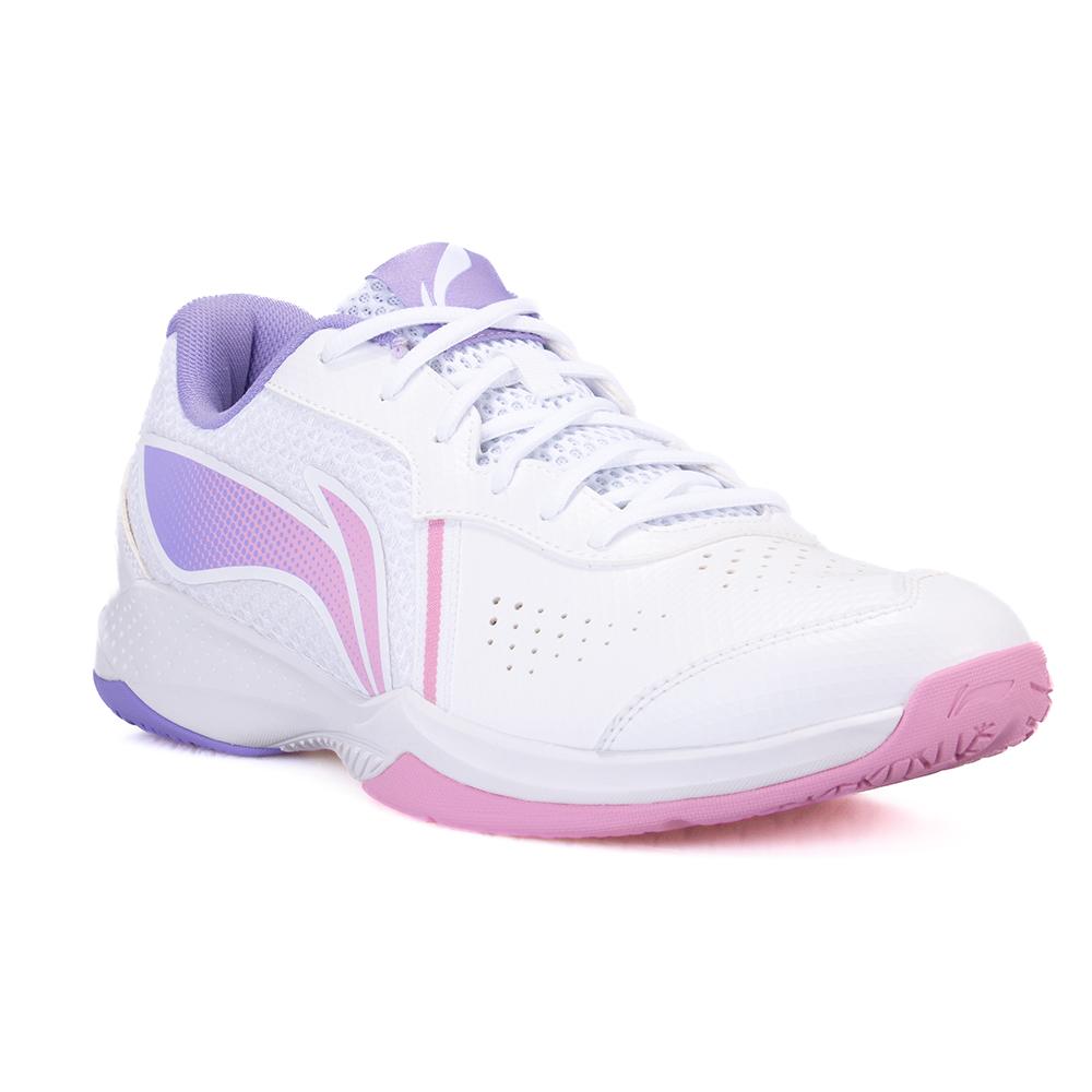 Li Ning Tréninkové sportovní protiskluzové odolné proti opotřebení prodyšné nízké badmintonové boty unisex boty AYTS020-8