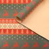 5Pcs Christmas Wrapping Paper Gifts Wrapping Paper Diy Packing Craft Cartoon Printed Kraft Paper Xmas Wedding Party Decor Paper