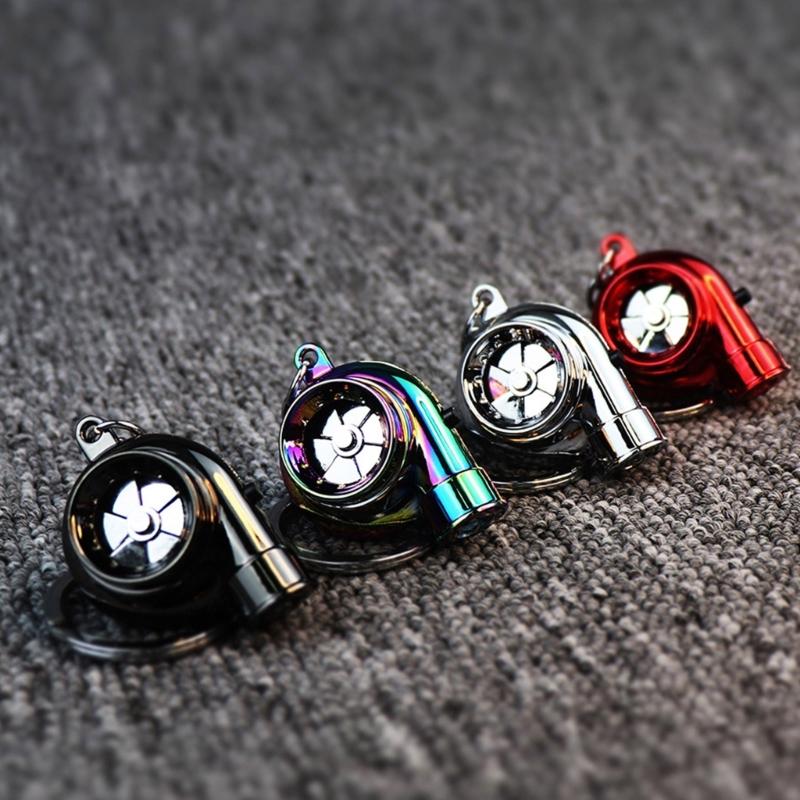 Metal Turbines Keychain Offering LED Illuminations Stylish Key Pendant Suitable for Camping and Nighttime Activities