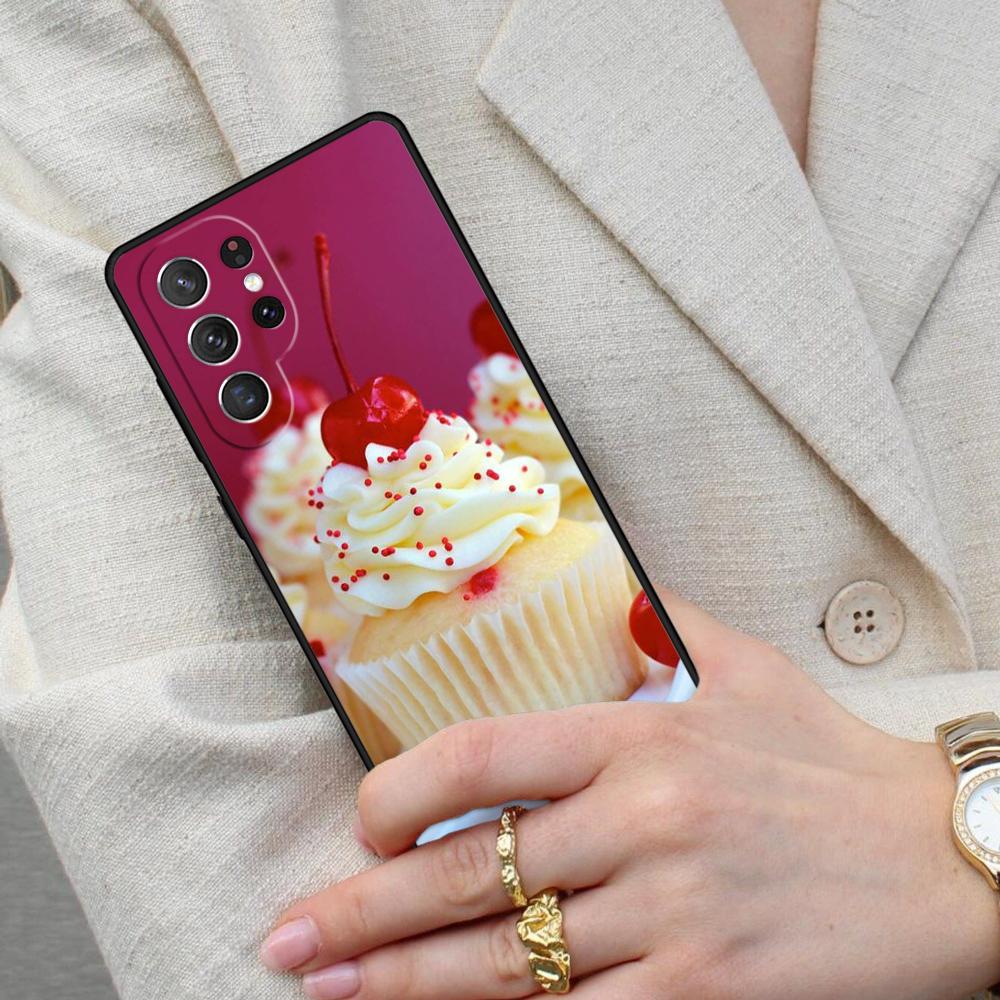 Cake Fancy Desert Cell Phone Case for Samsung Galaxy S26 Ultra S25 S24 S23 S22 S21 S20 Note10 Cover