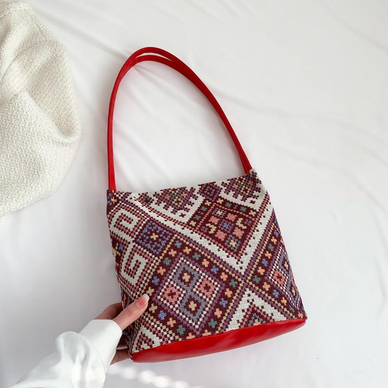 Chic Shoulder Bag For Women 2023 Summer Stylish Street Trend Canvas Tote