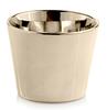 Ceramic Flowerpot With A Mirror Finish, Gold 12Cm
