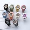 Montre électronique licorne électronique réveil lumineux coloré calendrier pour élèves du collège Montre d'étudiant