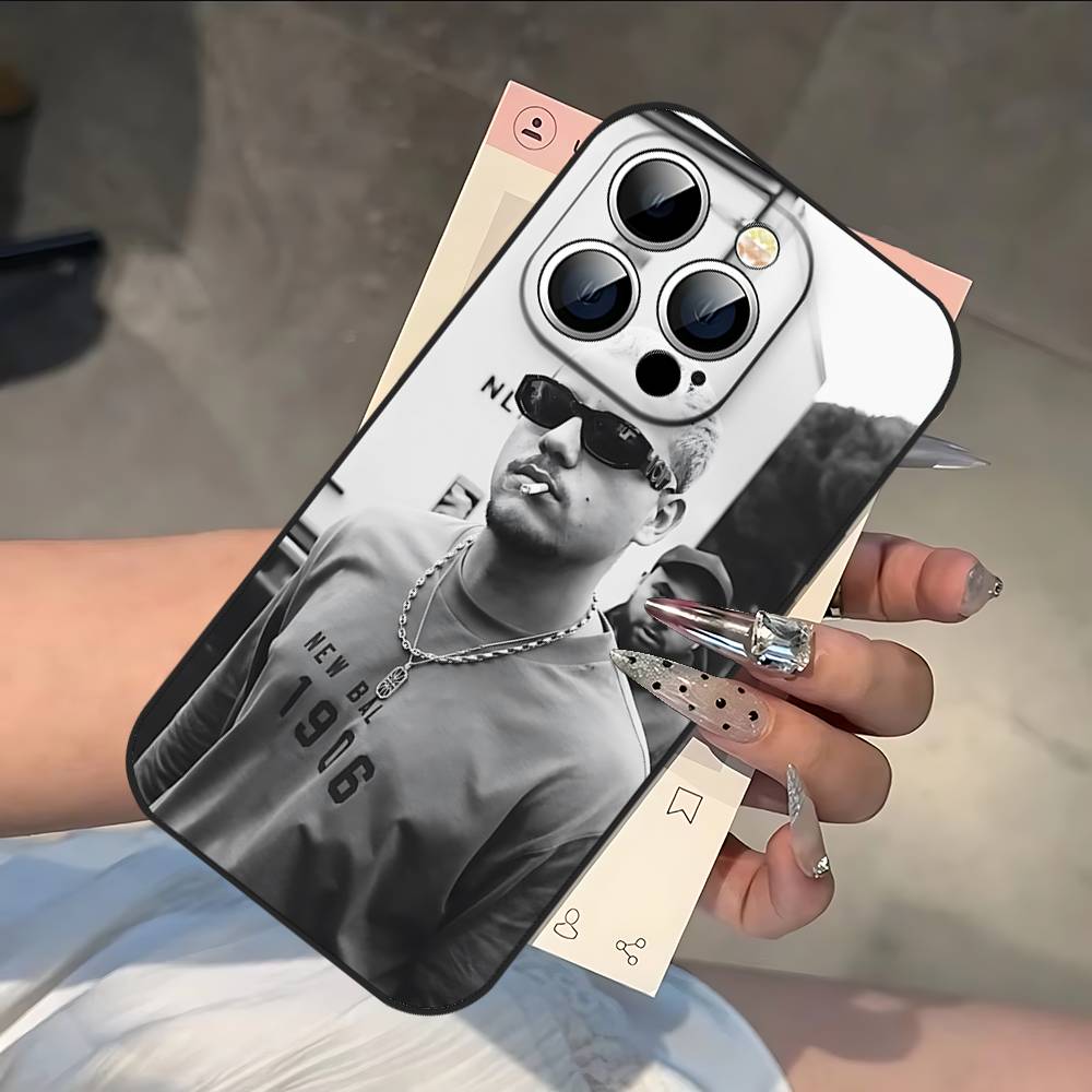 PLK French Rapper Mathieu Phone Case Black Phone Case That Fits For IPhone 17,16,15,11,13,14 Pro Max,Plus,X,Xr,Xs Max,13Mini