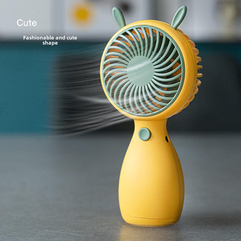 Portable Mini Handheld Fan with Lanyard and Custom Logo - USB Rechargeable for Outdoor Use