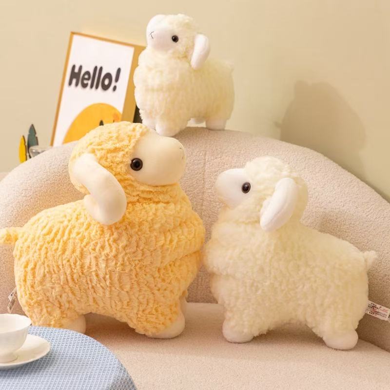 Latest Dudu Mianyang Goat Stuffed Plush Toy, Cartoon Anime Cute Pillow, Children's Birthday Gift, Fun Doll
