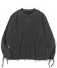 NOT4NERD Manica Lunga con Pizzo e Scollo Henley - Carbone