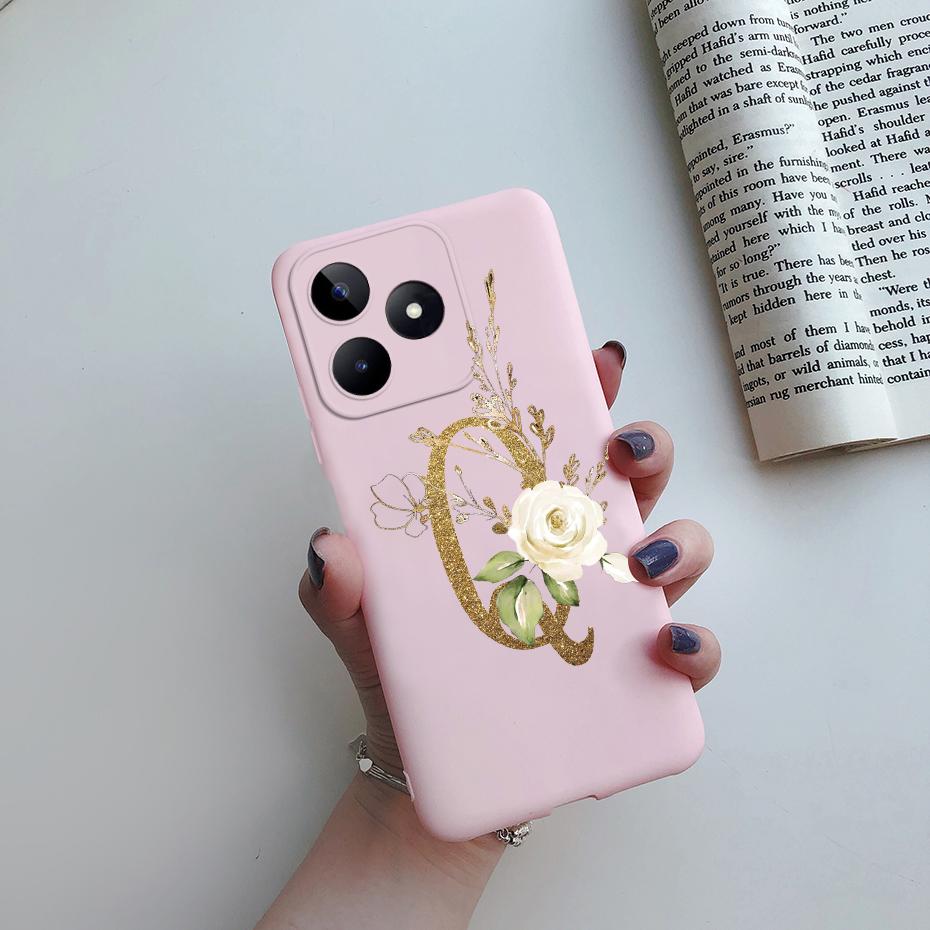 For Realme C53 Case RealmeC53 Cover Soft Silicone Cute Letters Phone Case For Realme C53 2023 RMX3760 C 53 Narzo N53 Funda Capa