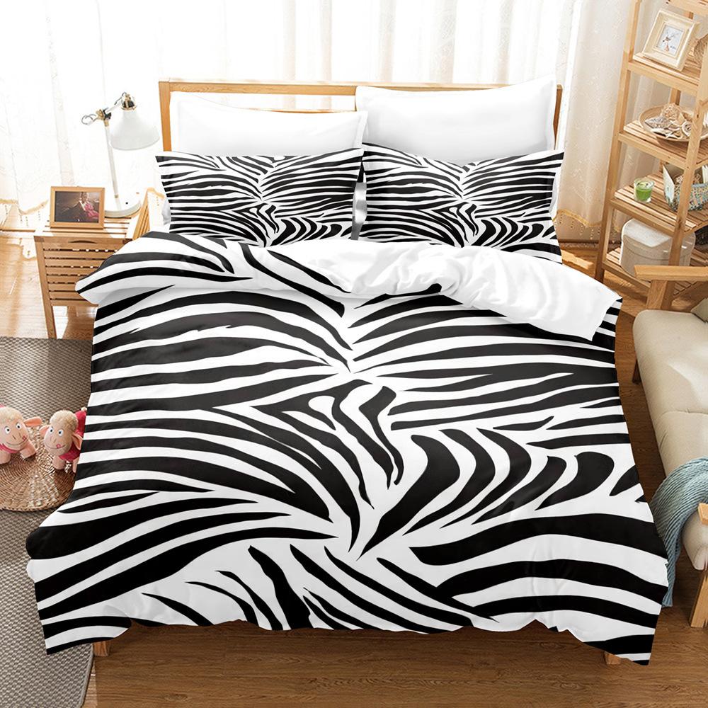 Sanded Art Pattern Three-Piece Digital Printing Bedding