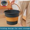 Silicone Collapsible Bucket for Car Wash and Fishing Multifunctional Basin Large Capacity Household Items 17L