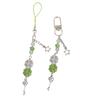 Four-Leaf Clover Beaded Phone Lanyard & Camera Charm Keychain - Versatile Bag Pendant & Gift