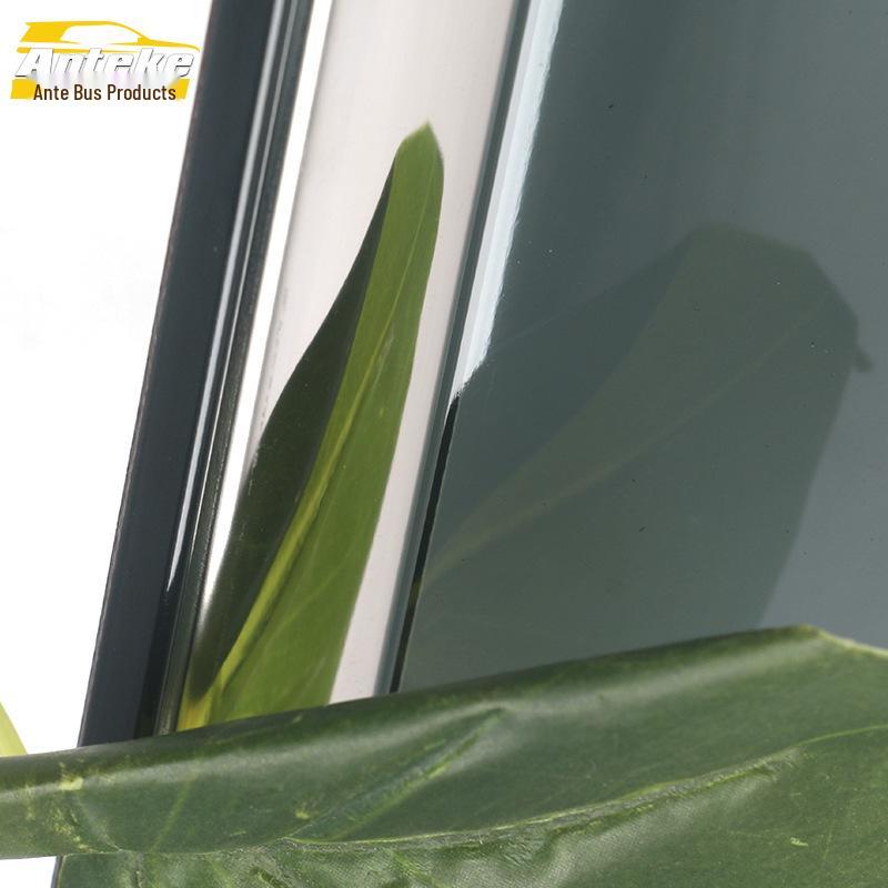 3D Stainless Steel Rain Guard Trim for Santana - Decorative Car Accessory Sticker.
