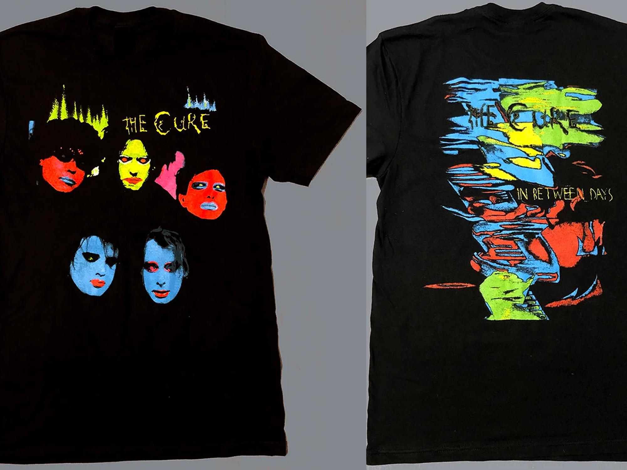 Футболка The Cure In Between Days Мужская Готика Рок Новая Волна Группа Графическая Футболка Винтажный Музыкальный Мерч Хлопок Двусторонние Топы 4XL