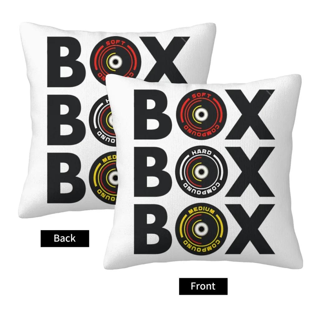 Box Box Box Infographic Tyre Compound Design Cojines Throw Pillow Case F1 Car Racing Cushion Chair Print Decorative
