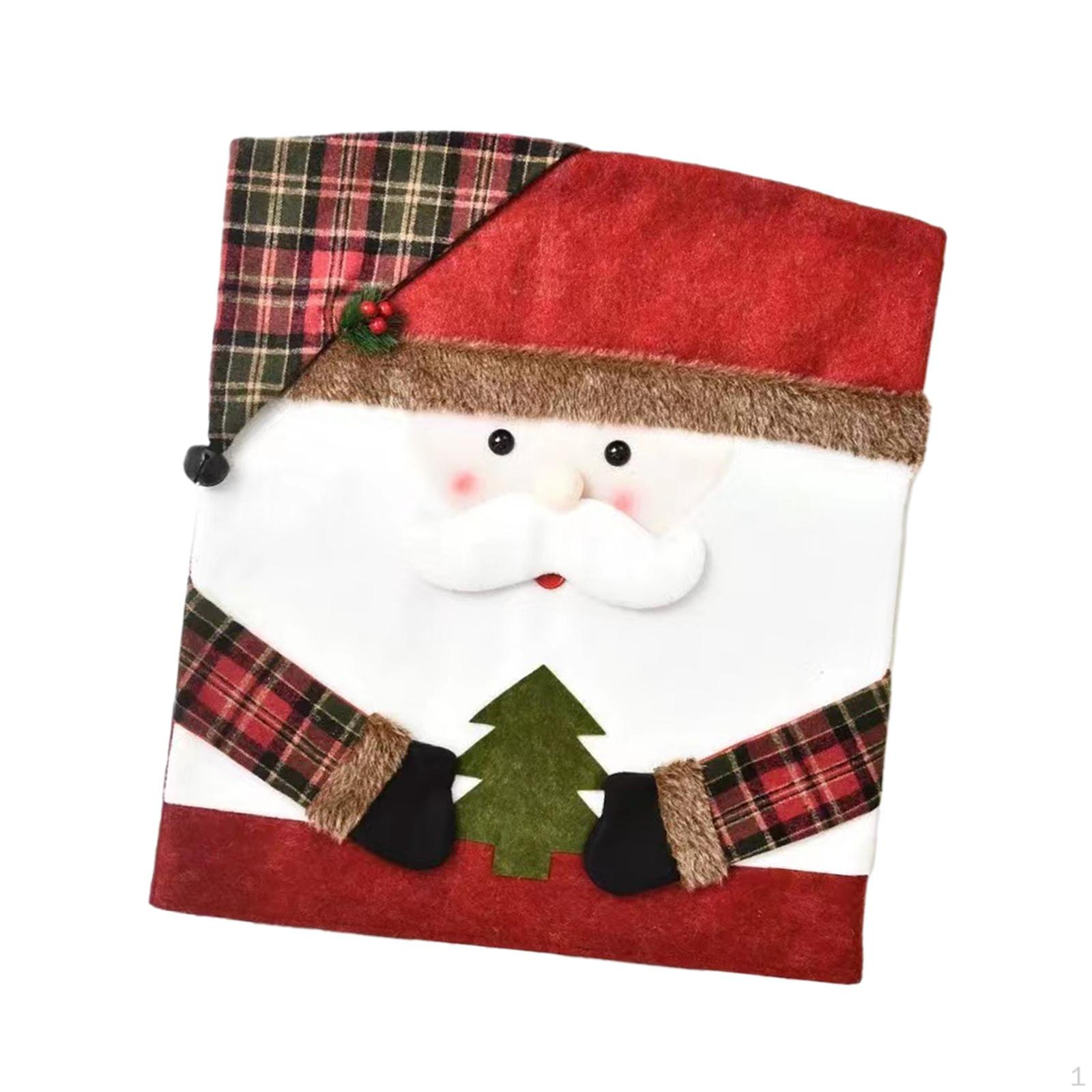 

Christmas Back Chair Cover Dining Decoration Protection Slipcover for Party Reindeer