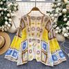 Böhmischer Damen-Strickcardigan Sommer Lässig Hohlhäkel-Strickschal Jacke Oberbekleidung