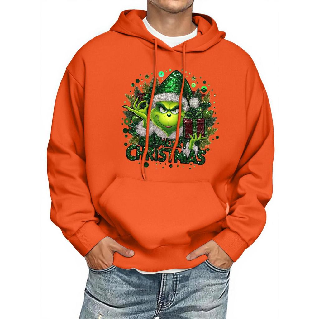 Herre Print Hettegenser Langermet Casual Pullover Hettegenser Hettegenser