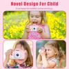 Kids Selfie Camera Christmas Birthday Gifts Girls Age 3-9 20MP Digital Cat Kitty Cameras Toddler Portable Toy 3- 8 Year Old Girl 32GB SDCard