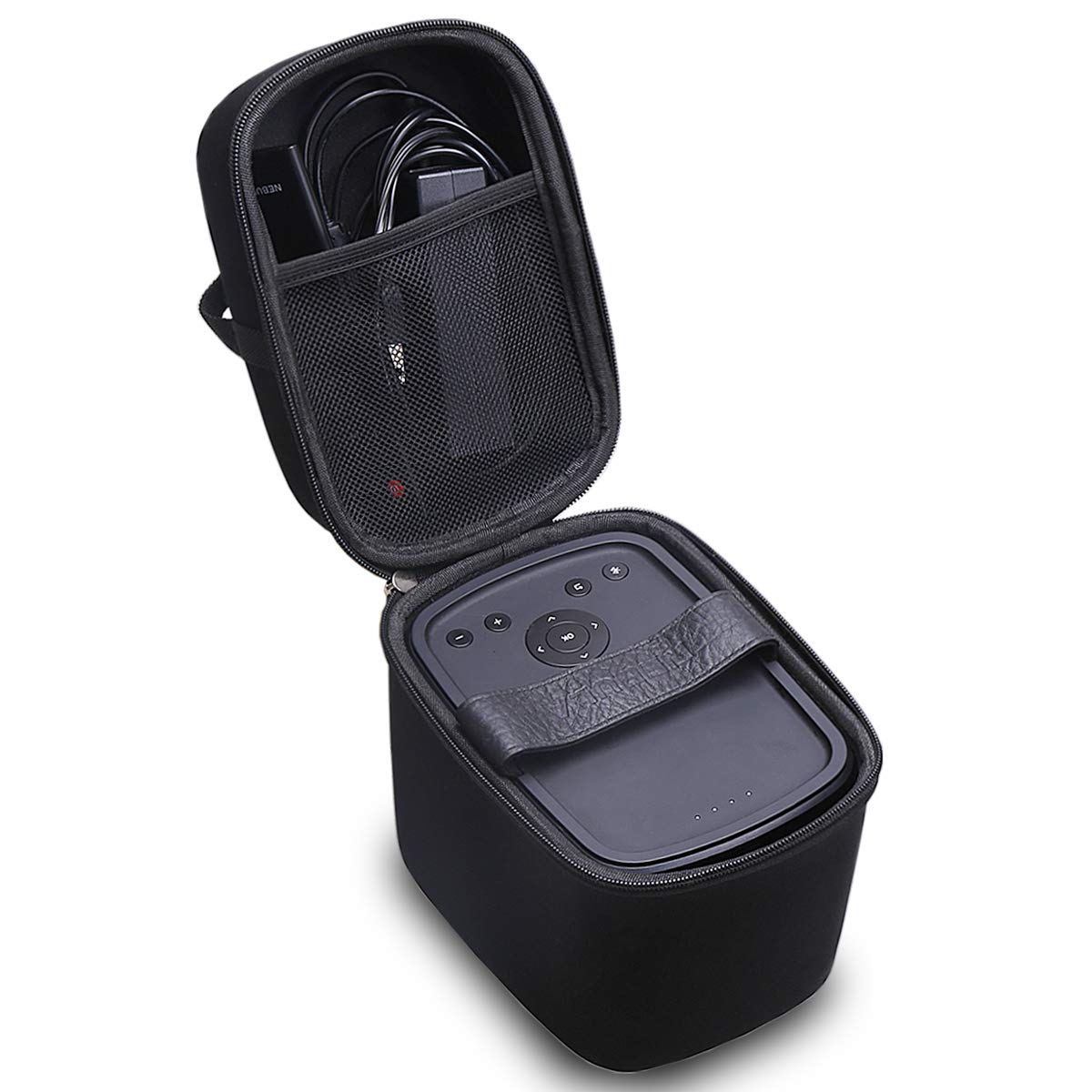 Aproca Hard Travel Case for Anker Nebula Mars II Pro 500 / Mars/Mars II 300 ANSI lm Portable Projectors (Black - New Version)