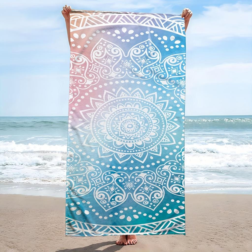 Europe, America, India, Mandala Beach Towels, Popular Microfiber Bath Towels