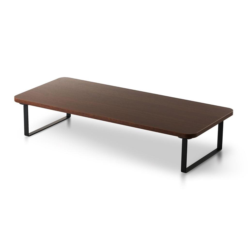 Elecom Display Full Keyboard Stand/Monitor Stand, 12cm, Storage, Walnut, PCA-DPSW5912WN