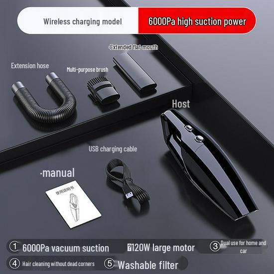 Kabelloser Handstaubsauger für Auto und Zuhause: Superstarke Saugkraft für Zuhause und Auto