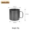 Dajujiang 304 Stainless Steel Distressed Folding Camping Mug