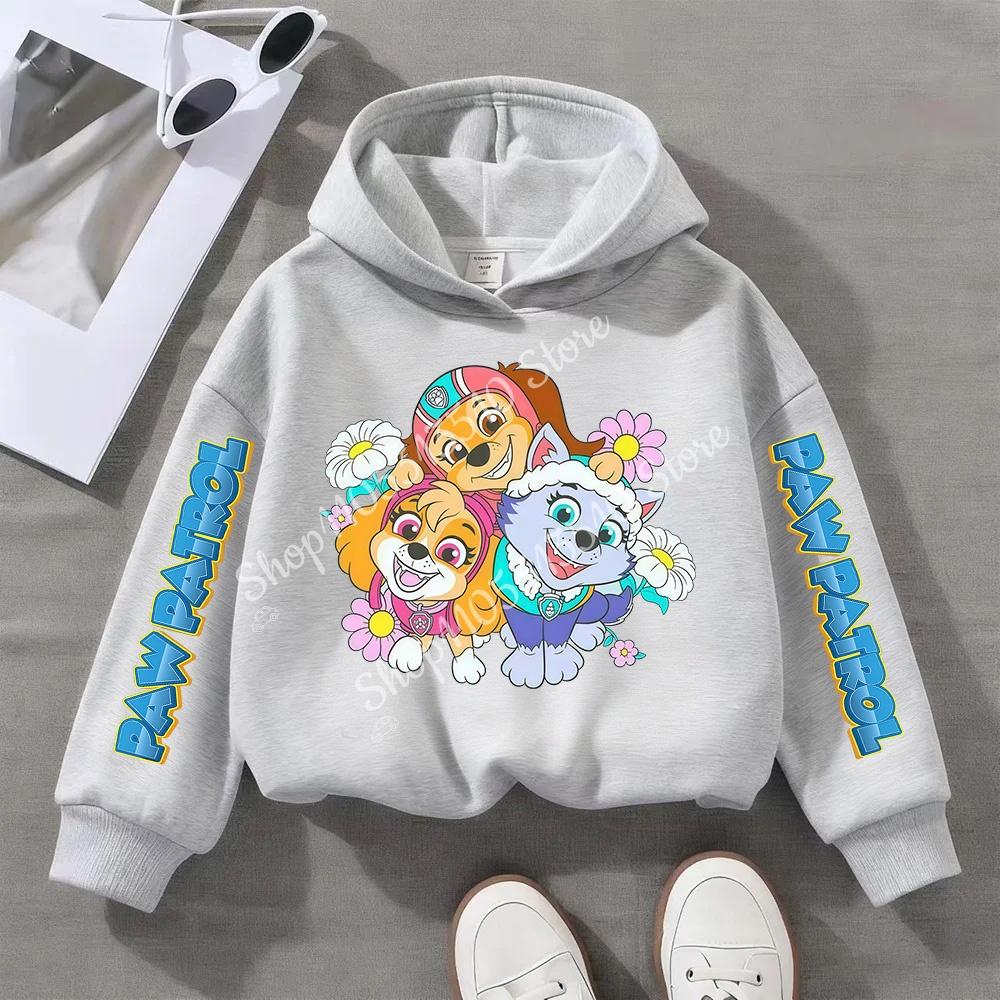 PAW Patrols Cartoon Chase Skye Kids Sweatshirt Printed Hoodie Trendy Long Sleeve Hoodies Girls Tops Clothing Boys Clothes Gifts