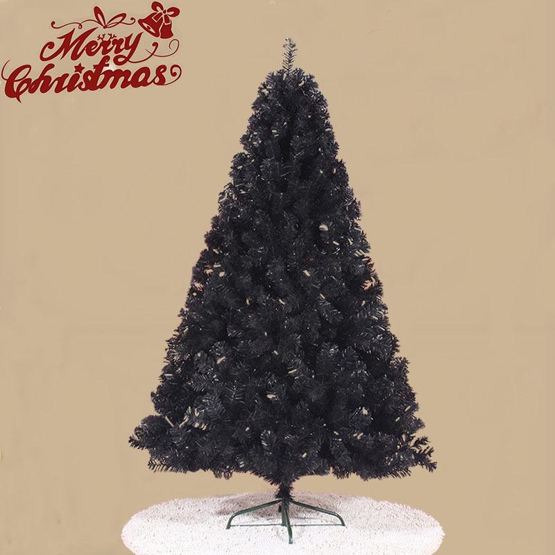 Black PVC Christmas Tree for Hotel Decoration - Large, DIY, Mini, Dense Simulation