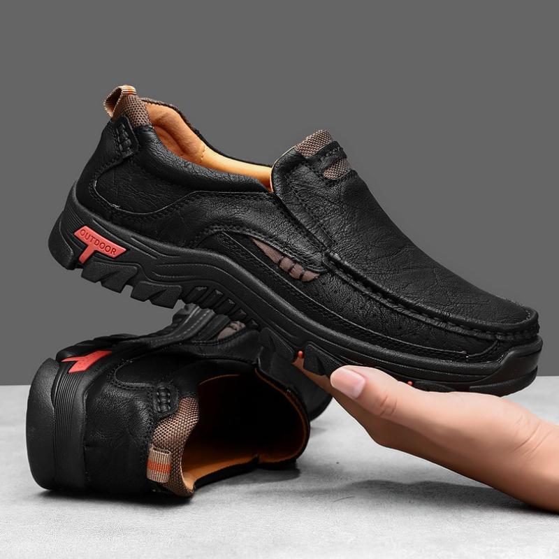 Handgefertigte Leder Herrenschuhe Freizeit Outdoor Loafer Herren Wandern Trekking Mokassins Laufschuhe Slip-on Schuhe Große Größen 47 48